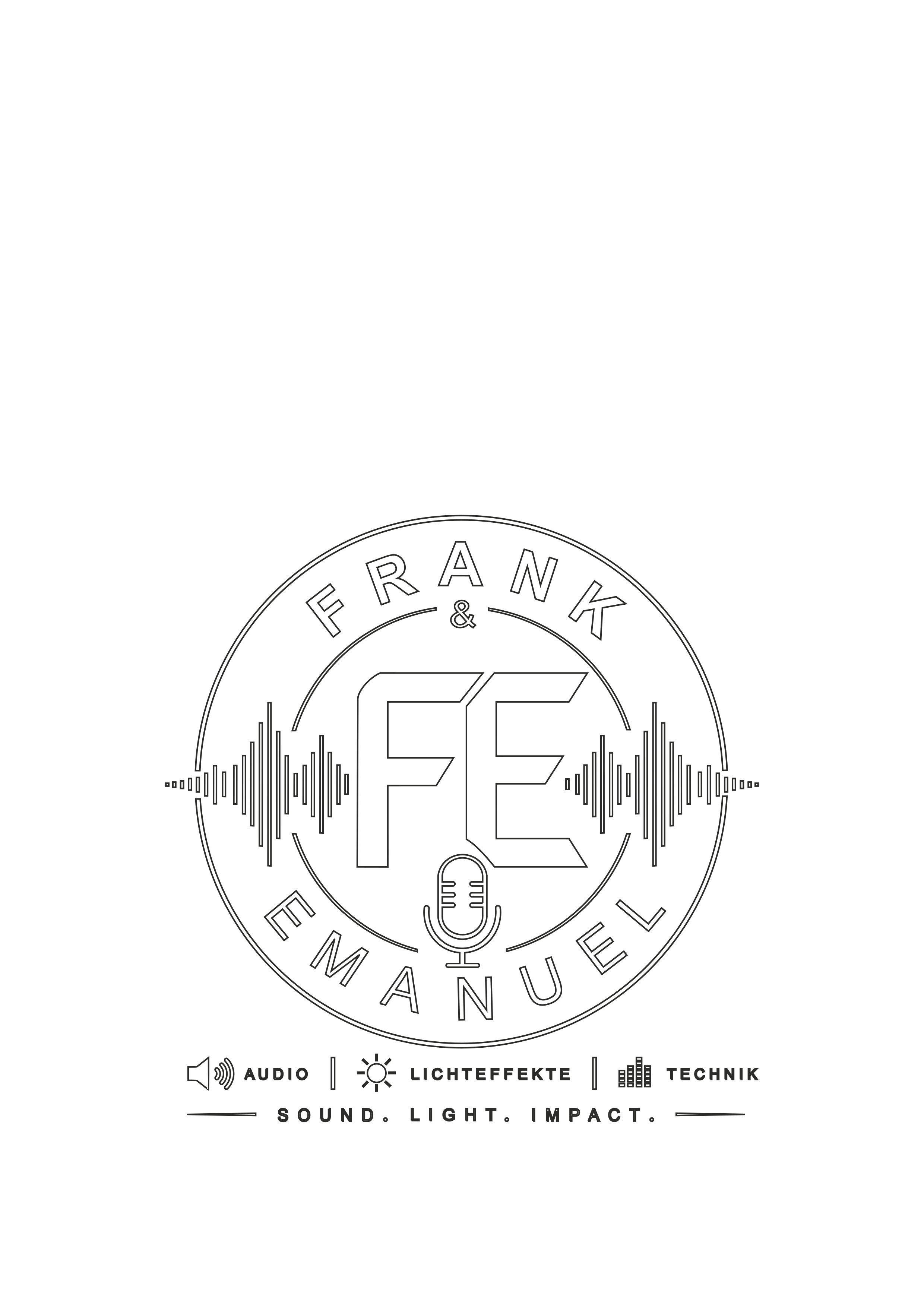 F&E Licht und Ton Logo